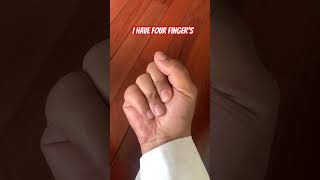 I have four fingers funny duet elvish comedy hand challenge finger shortsfeed shorts fun [upl. by Nalahs]