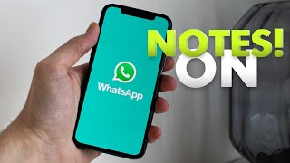 How to Use Whatsapp For Taking Notes Note to Self SelfChat Feature [upl. by Elinor]