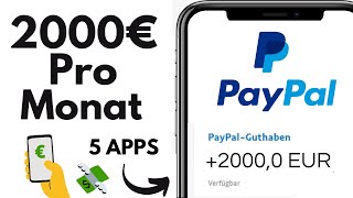 2000€ PRO MONAT mit diesen 5 Apps verdienen📱💰🤑 Online Geld verdienen als Anfänger [upl. by Archie915]