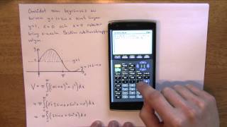 Matematik 4  Integraler del 8  Rotation kring xaxeln med flera kurvor [upl. by Celinda]