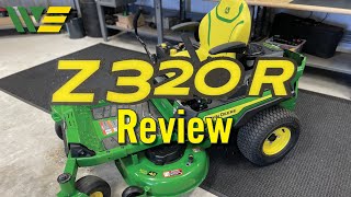 John Deere Z320R Zero Turn Mower Review [upl. by Ahsihat391]