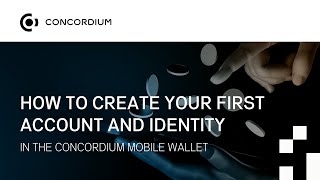 How to create your first account and identity on the Concordium Mobile Wallet [upl. by Ardnued]