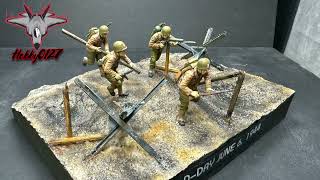 DDay June 6 1944 diorama TAMIYA 135 scale [upl. by Faubion]