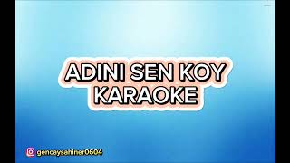 Adını sen koy  Karaoke Fa [upl. by Meyers375]