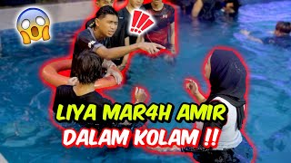 LIYA MAR4H AMIR DALAM KOLAM   SELAM PALING LAMA [upl. by Joachim]