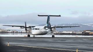 Dash 8 landing in Ísafjörður [upl. by Gisela844]