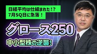 7月SQ日に急落！日経平均、急騰の仕組まれたカラクリとは？その内容を解説します！個別株物色に変化、マネーは中小型株へ。 [upl. by Nakhsa798]