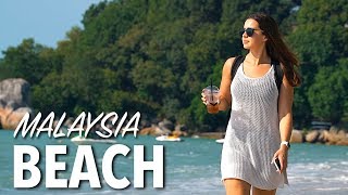 BEST BEACH IN PENANG MALAYSIA  Batu Ferringhi Beach amp Night Market [upl. by Wilder327]