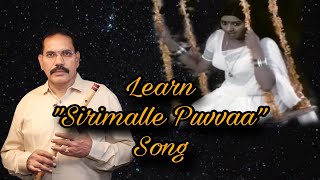 Learn quot Sirimalle Puvva quot song with Notation [upl. by Naleek64]