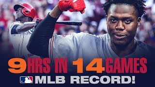 Reds’ Aristides Aquino becomes fastest to 9 career homers [upl. by Eyaf]