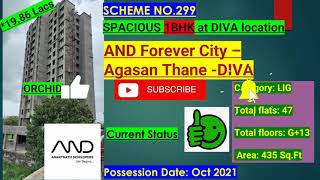 AND Forever City  Scheme no299  Agasan Diva Thane Mhada Konkan Lottery 2021 [upl. by Emma]