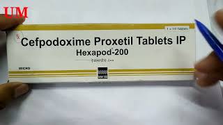 Cefpodoxime Proxetil Tablet IP 200mg । Best Antibiotics Medicine । Unique Medicine [upl. by Portwin]