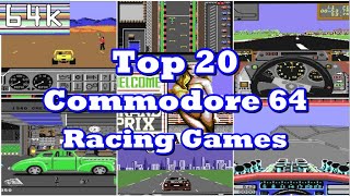 Top 20 Commodore 64 Racing Games [upl. by Eolanda246]