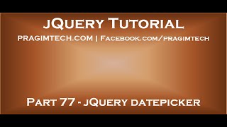 jQuery datepicker in asp net [upl. by Loftis]