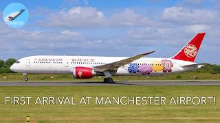 Manchester’s BRAND NEW airline in SPECIAL LIVERY  Juneyao Air  4K [upl. by Jolyn]