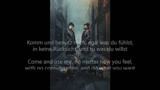 Die Kreatur Benutz mich lyrics with English translation [upl. by Esirtal]