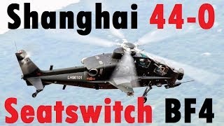 BF4 Pro Seatswitch Attack Heli Gameplay 440  Siege of Shanghai Z10W  Conquest Large HD [upl. by Daffie]