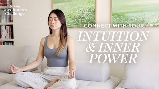 15 Minute Meditation Inner Power Intuition Confidence  30 Day Meditation Challenge [upl. by Ratha449]