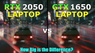 RTX 2050 Laptop vs GTX 1650 Laptop  Gaming Test  How Big is the Difference [upl. by Odla]