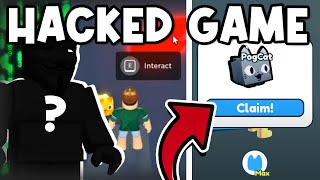 Wow Hacker Made QUEST to Get PogCat Inside Pet Simulator X How Did He Create This Roblox [upl. by Einahc]