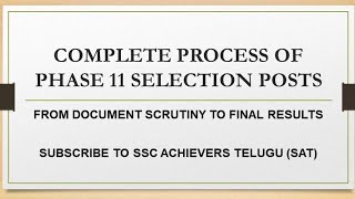 selection posts Phase 11 next process after scrutiny ssc sscphase11 ssccgl ssc sscexam [upl. by Haron238]