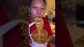 Eating birria noodles 🍜 😋 mukbang mexicanfood noodles birriaramen birria eating [upl. by Nonohcle22]