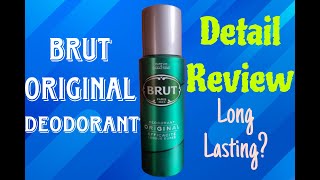 BRUT Original Deodorant Detail Review [upl. by Einatirb]