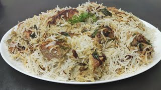 Chicken Malai Tikka Biryani  Chicken Malai Boti Biryani  White Chicken Biryani [upl. by Ylrebmik]