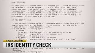 IRS identity check Why more tax payers refunds are on hold [upl. by Bello]