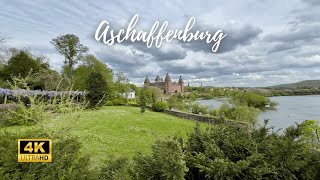 Aschaffenburg Germany  Walking Tour around the Picturesque Town  4K 60 fps [upl. by Moulton881]