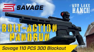 Savage 110 PCS Bolt Action Pistol Review  2023 American Hunter Handgun of the Year [upl. by Atinnek]