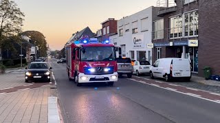 Uitruk brandweer post Heistodberg voor brand gebouw in Booischot Heistodberg [upl. by Cirad]