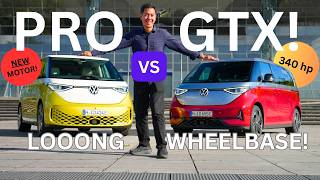 Volkswagen IDBuzz GTX and IDBuzz Pro LWB long wheelbase review Whats new for MY2025 [upl. by Silda301]