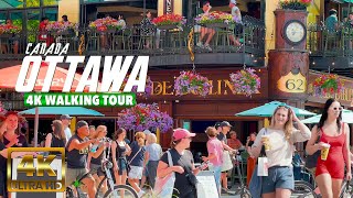 Ottawa Canada Summer June 2024 Saturday 4K UHD HDR 60 fps Walking Tour [upl. by Gardner811]