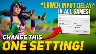 Change This One SETTING to Drastically Lower Input Delay amp Boost FPS In All Games  2024 [upl. by Elvia]