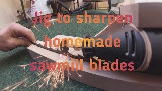 How i sharpen my bandsawmill blades [upl. by Drofhsa]