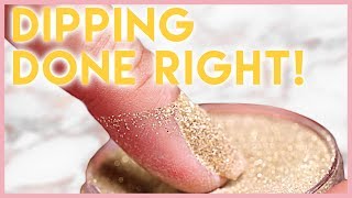 How To Apply Dip Powder on Natural Nails  Step by Step [upl. by Gnaht]