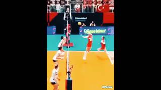 Surprise Setter Attack  Elif Şahin😎 1000 AURA volleyball [upl. by Anura424]