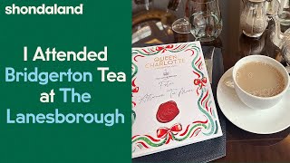 I Attended Bridgerton Tea at The Lanesborough Hotel  Shondaland [upl. by Enilra557]