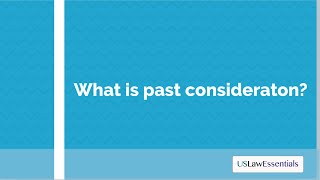 What is past consideration [upl. by Bakemeier]