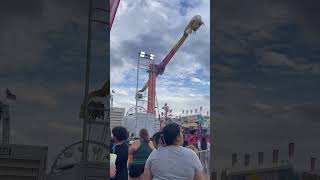 Comal county fair 2023 scary carnival rides [upl. by Coffeng]