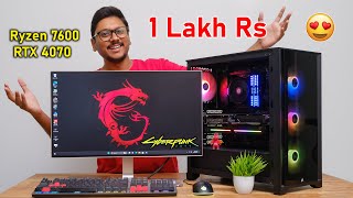 1 Lakh Rs Dream Gaming PC 2023 😍 Epic MSI Build [upl. by Adnirak]