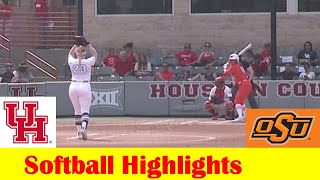 6 Oklahoma State vs Houston Softball Game 3 Highlights April 7 2024 [upl. by Rennug]