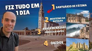 Como ir ao Santuário de Fátima  passeio por Nazaré e Óbidos [upl. by Anawal]