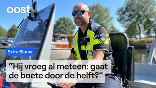 De waterpolitie dikke boete voor 13jarige achter het roer  Extra Blauw  Oost [upl. by Eillil]