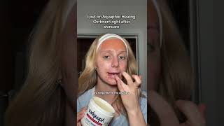 ad if you watch me often you see me put on the Aquaphor Healing Ointment everynight before bed [upl. by Noterb]