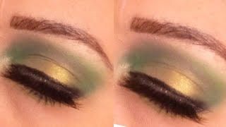 Green Party Eye Makeup [upl. by Caputto]