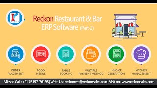 Reckon Restaurant amp Bar ERP Software Demo Part 2 [upl. by Ykcub489]