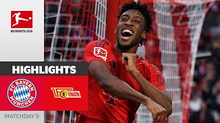 Bayern March On  FC Bayern München  Union Berlin  Highlights  Matchday 9 – Bundesliga [upl. by Tulley]