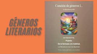 Canción de los géneros Literarios para leer [upl. by Namurt]